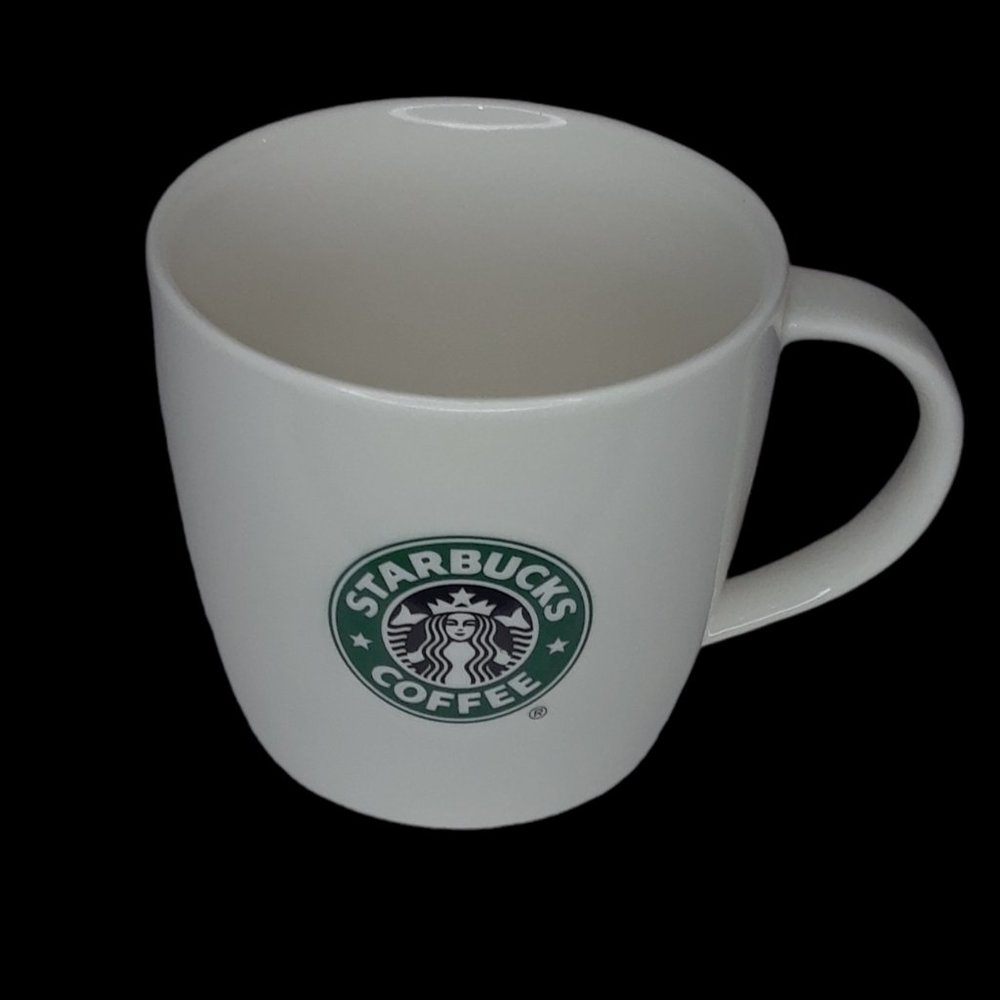 Starbucks Classic White Green Black Mermaid Siren Logo Mug Coffee Cup 2008